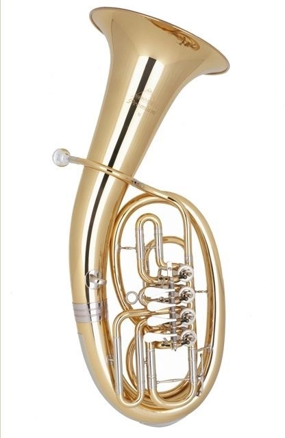 Miraphone 54-L B-Bariton Goldmessing 54L 1100A, 4 Ventile