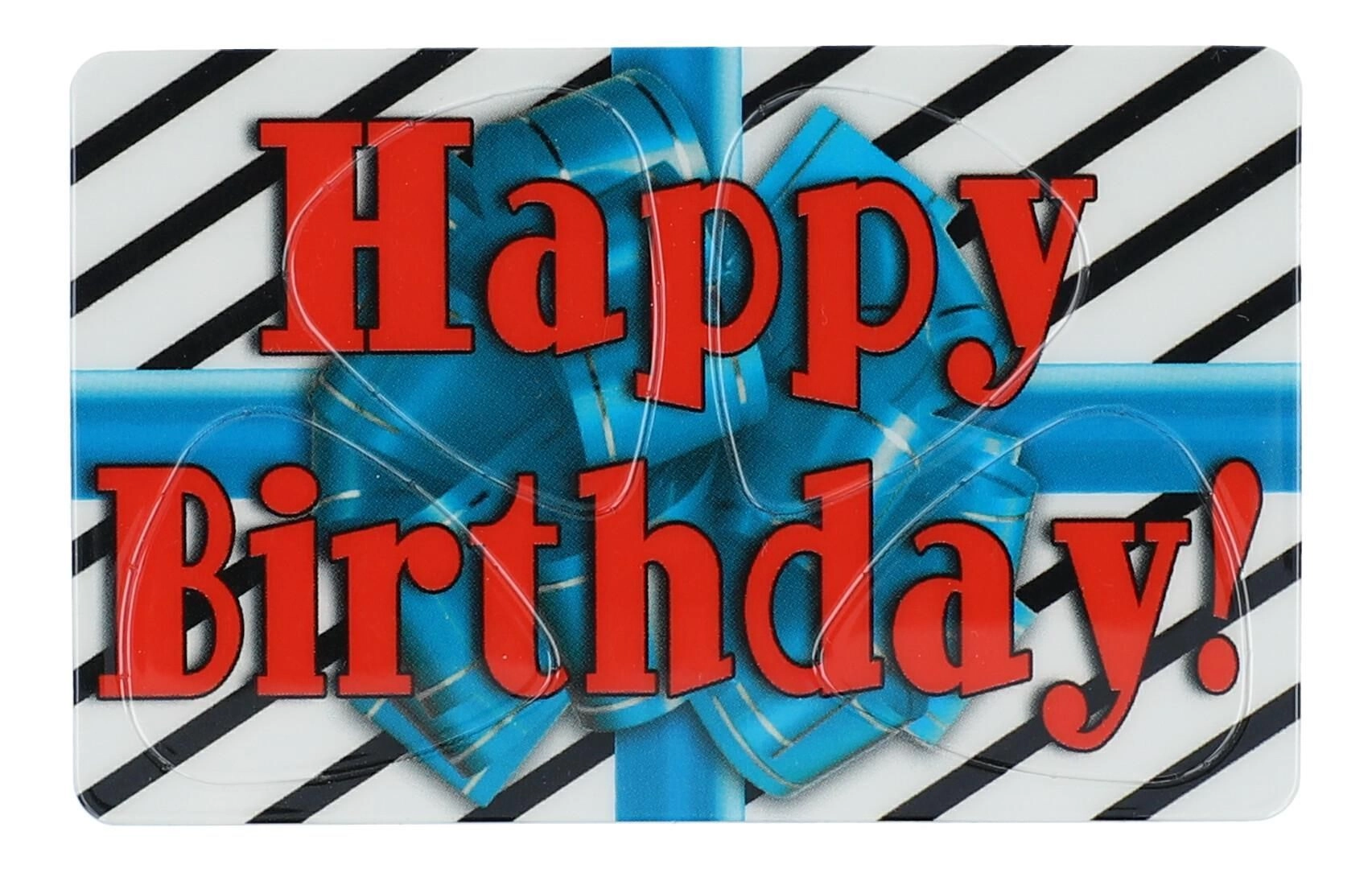 Plektrum-Karte mit 4 Plektren Happy Birthday ca. 5,4 x 8,5 cm Picks