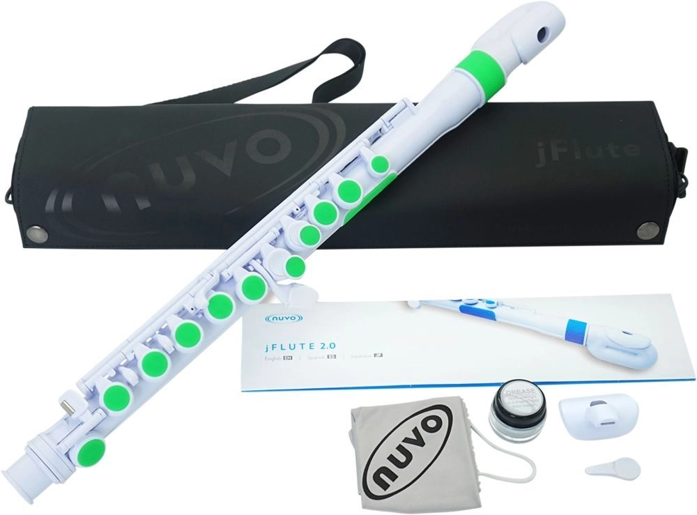Kinder-Querflöte NUVO jFlute 2.0 NU-JF220GN, f. Kinder ab 4 Jahren geeignet,