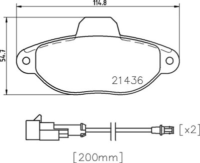 BREMBO Bremsbelagsatz P 24 147 Bremsbeläge,Bremsklötze FORD,FIAT,KA (RU8),500 (312),500 C (312)