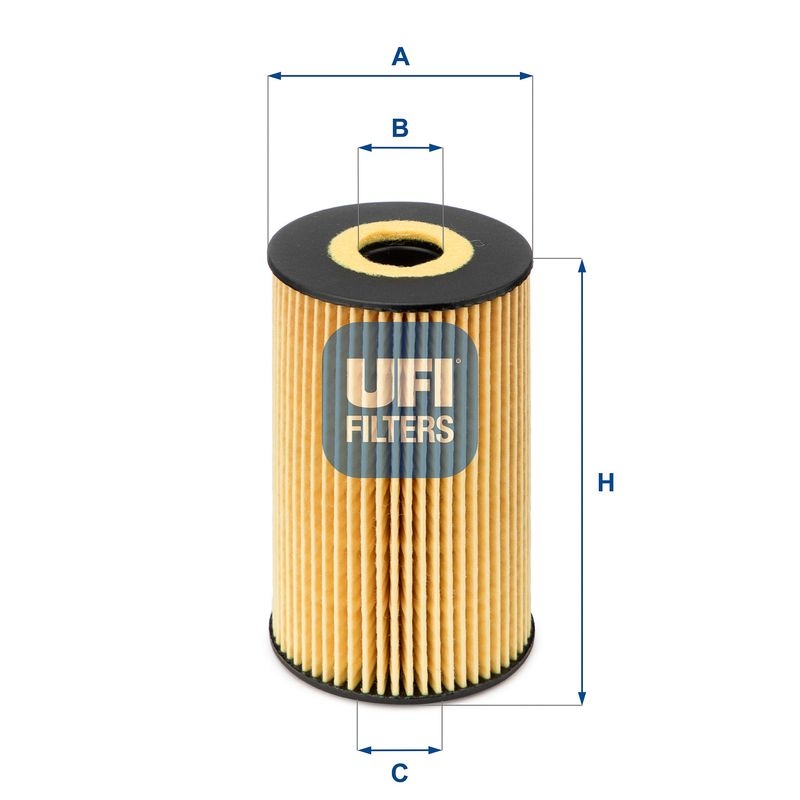 UFI Ölfilter 25.106.00 Motorölfilter,Filter für Öl VW,AUDI,SKODA,TOURAN (1T1, 1T2),Passat Variant (3C5),GOLF VI (5K1),Polo Schrägheck (6R1, 6C1)