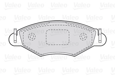 VALEO Bremsbelagsatz 301461 Bremsbeläge,Bremsklötze PEUGEOT,206 Schrägheck (2A/C),206+ Schrägheck (2L_, 2M_),206 SW (2E/K),206 Stufenheck