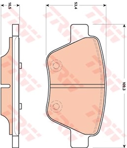 TRW Bremsbelagsatz GDB1841 Bremsbeläge,Bremsklötze VW,AUDI,SKODA,TOURAN (1T1, 1T2),GOLF VI (5K1),Caddy III Kombi (2KB, 2KJ, 2CB, 2CJ),TOURAN (1T3)