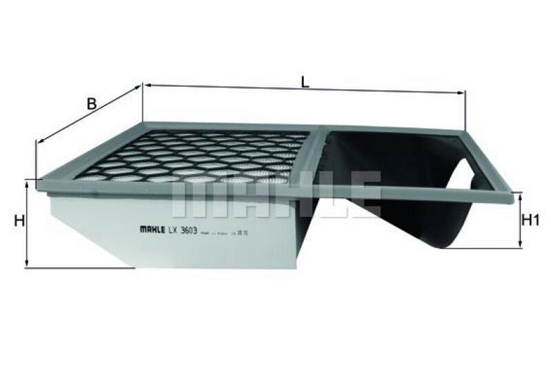 MAHLE ORIGINAL Luftfilter LX 3603 Motorluftfilter,Filter für Luft IVECO,Daily VI Kastenwagen,Daily IV Pritsche / Fahrgestell,DAILY V Kasten/Kombi