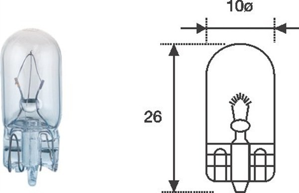 MAGNETI MARELLI Glühlampe, Kennzeichenleuchte 003921100000  VW,AUDI,MERCEDES-BENZ,Golf V Schrägheck (1K1),TOURAN (1T1, 1T2)