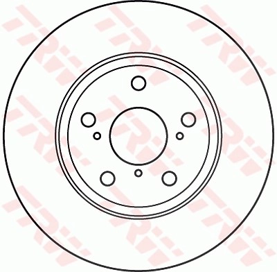 TRW Bremsscheibe DF4939S Bremsscheiben,Scheibenbremsen TOYOTA,AURIS (NRE15_, ZZE15_, ADE15_, ZRE15_, NDE15_),AVENSIS Station Wagon (ZRT27, ADT27)