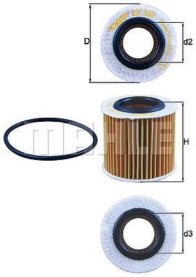 MAHLE ORIGINAL Ölfilter OX 360D Motorölfilter,Filter für Öl VW,SKODA,SEAT,POLO (9N_),Polo Schrägheck (6R1, 6C1),Fox Schrägheck (5Z1, 5Z3, 5Z4)