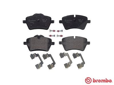 BREMBO Bremsbelagsatz P 06 086 Bremsbeläge,Bremsklötze MINI,Schrägheck (R56),Clubman (R55),Countryman (R60),Cabrio (R57),Roadster (R59),Coupe (R58)