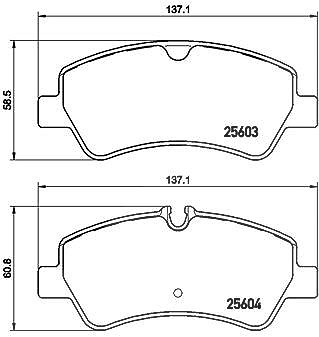 BREMBO Bremsbelagsatz P 24 160 Bremsbeläge,Bremsklötze FORD,TRANSIT MK-7 Kasten,Transit V363 Kastenwagen (FCD, FDD)