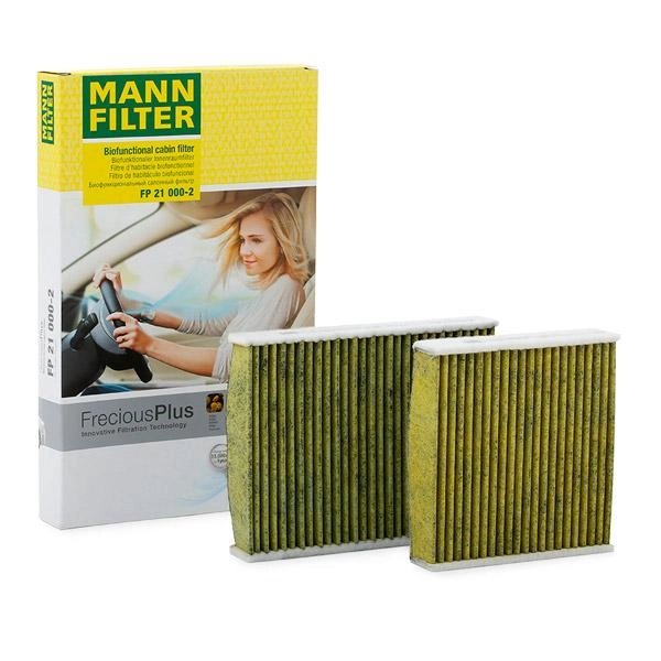 MANN-FILTER Innenraumfilter FP 21 000-2 Filter, Innenraumluft,Pollenfilter PEUGEOT,CITROËN,DS,207 (WA_, WC_),207 CC (WD_),208 I Schrägheck (CA_, CC_)