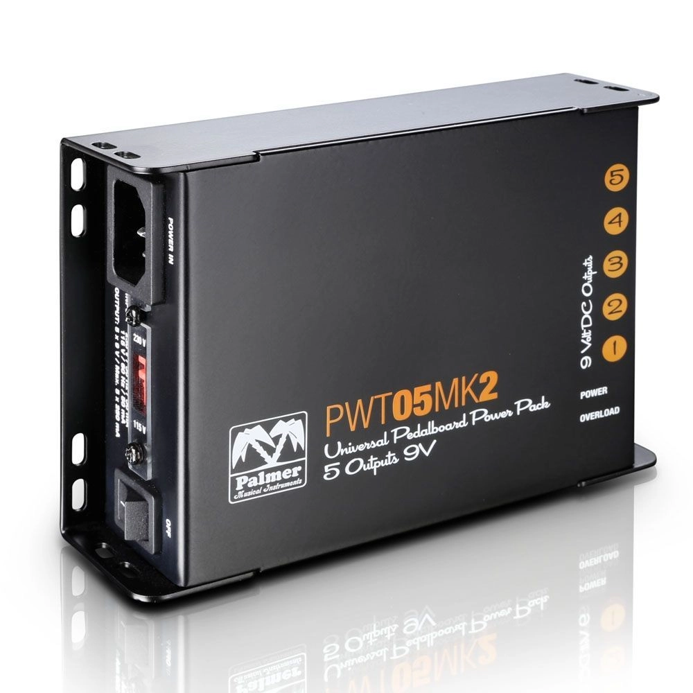 Palmer PWT 05 MK2 Universal Pedalboard Netzteil 5x 9 Volt incl. Kabelset