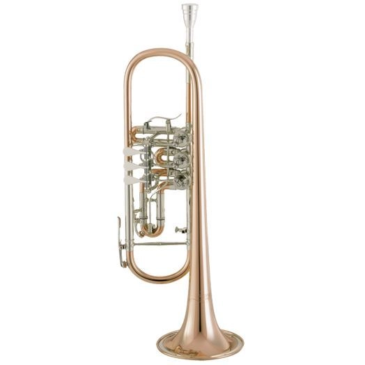 Cerveny CTR-701R- B-Konzerttrompete, Goldmessing, incl.Etui u. Zubehör,CVTR701