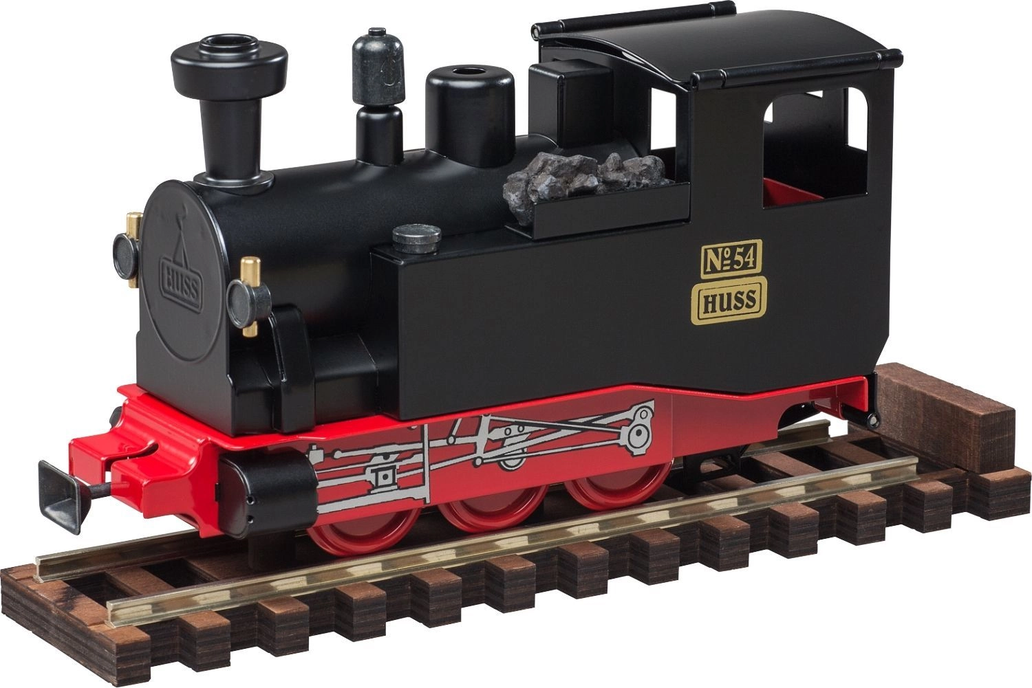 Jürgen Huss 1K Duft-Dampflok Original aus dem Erzgebirge Metallfarbe schwarz Lok