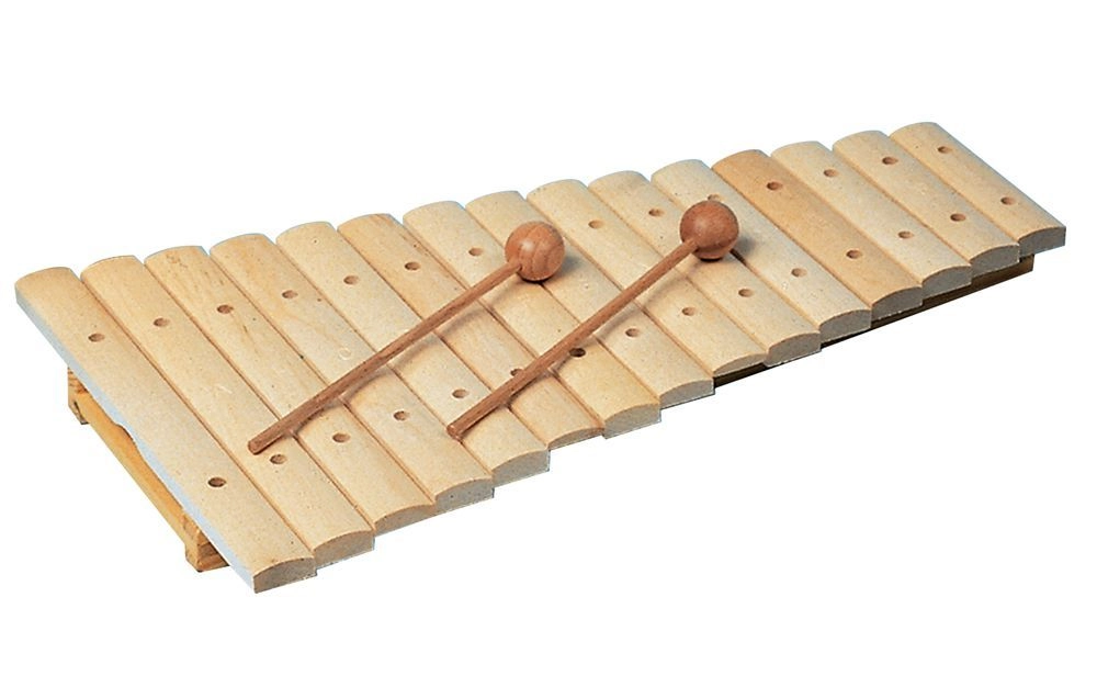 Goldon 11210 Xylophon Klangplatten aus Ahornholz für musikalische Früherziehung