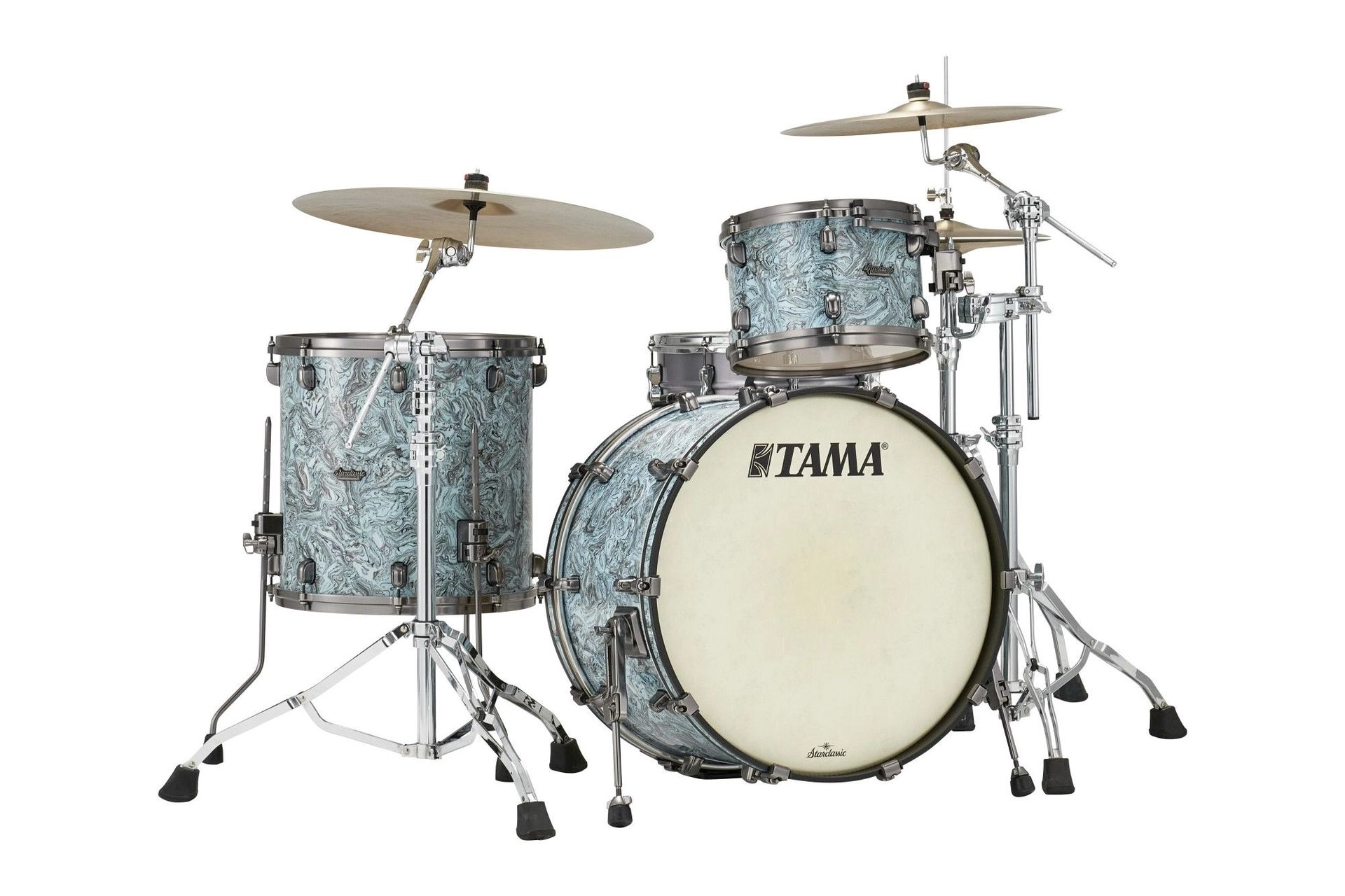 TAMA Starclassic Maple 3-Pcs Shell Kit, SBN-HW Sky Blue Swirl (Aussteller)