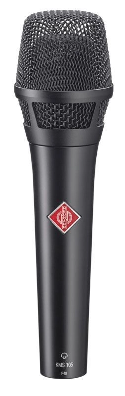 Neumann KMS 105 Bk Gesangsmikrofon, Kondensatormikrofonon, Superniere, black