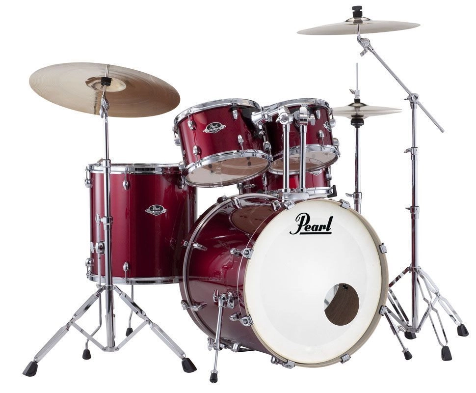 Pearl Export EXX725SBR/C704 Drumset 22/10/12/16/ Snare black cherry glitter