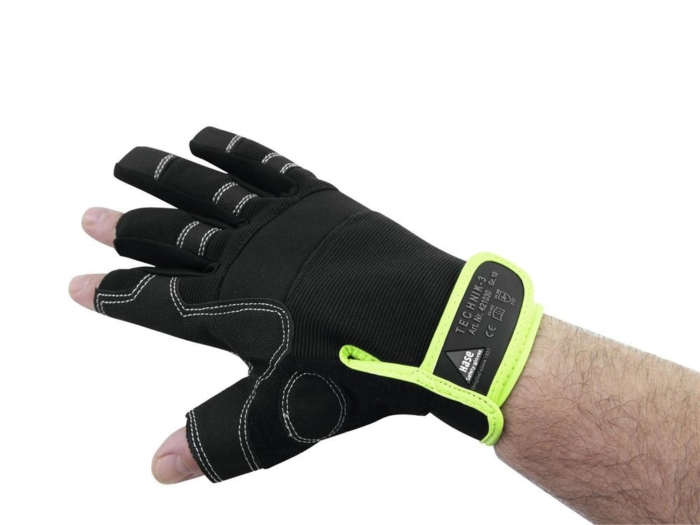 HASE Handschuhe 3 Finger, Größe L Roadie-Handschuhe