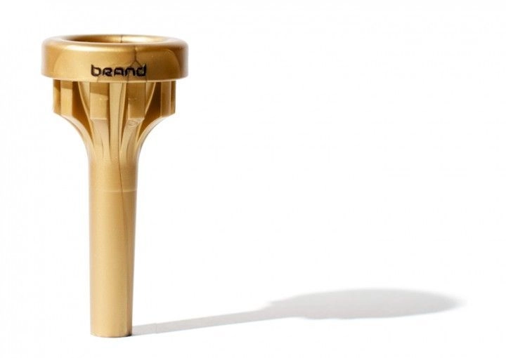 Brand Mundstück 7C-M Posaune, Tenorhorn, Bariton (Schaft ca 11,50mm), gold