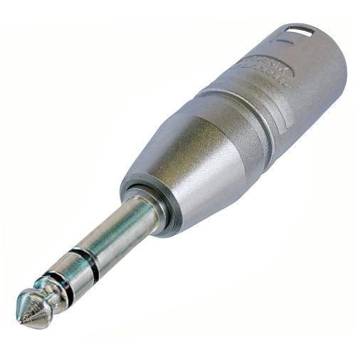 Neutrik NA3MP Festadapter 6,3mm Stereo Klinkenstecker .XLRmale