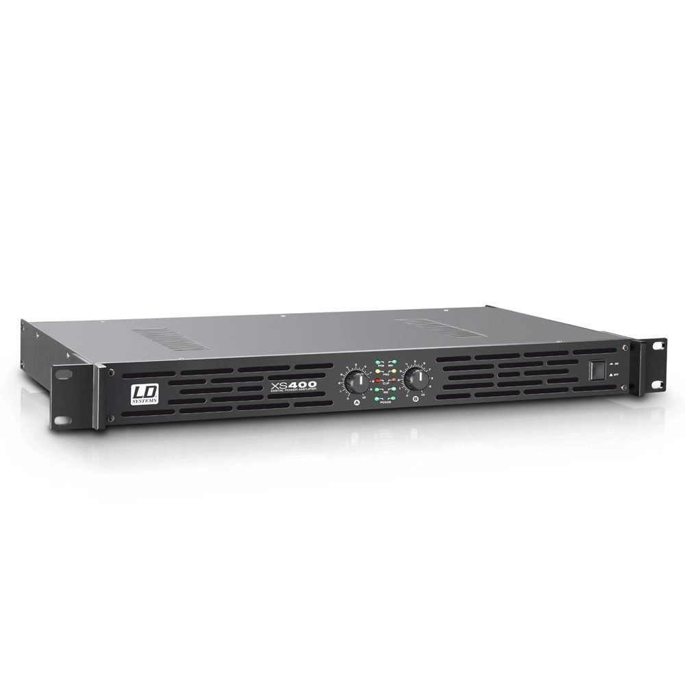 LD Systems XS 400 Endstufe 2x 200 Watt / 4 Ohm 1 HE Class-D Power Amp