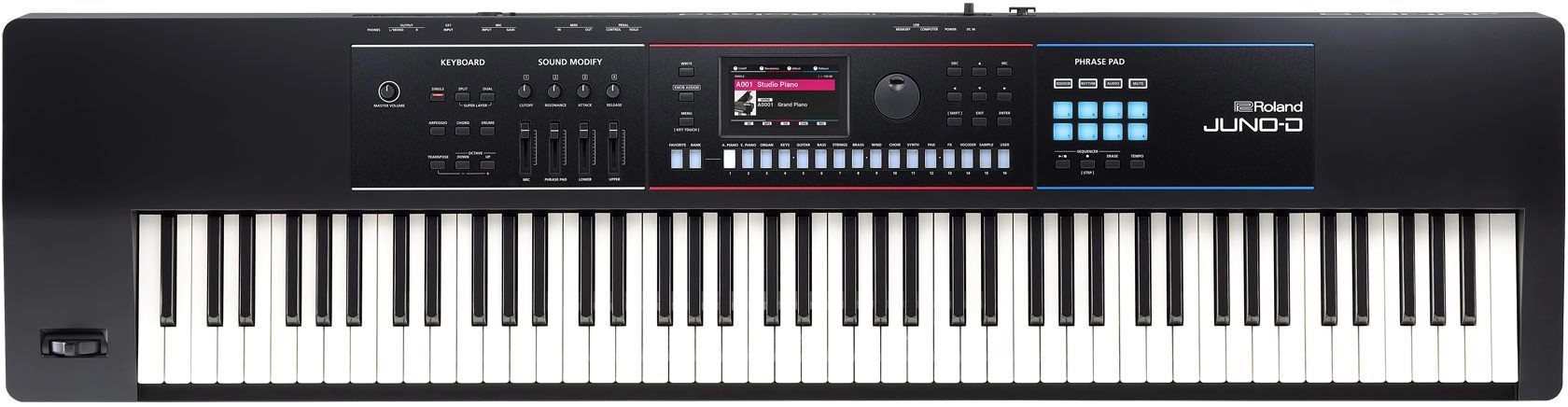 Roland Juno D8 Synthesizer mit 88 Tasten Hammermechanik PHA4
