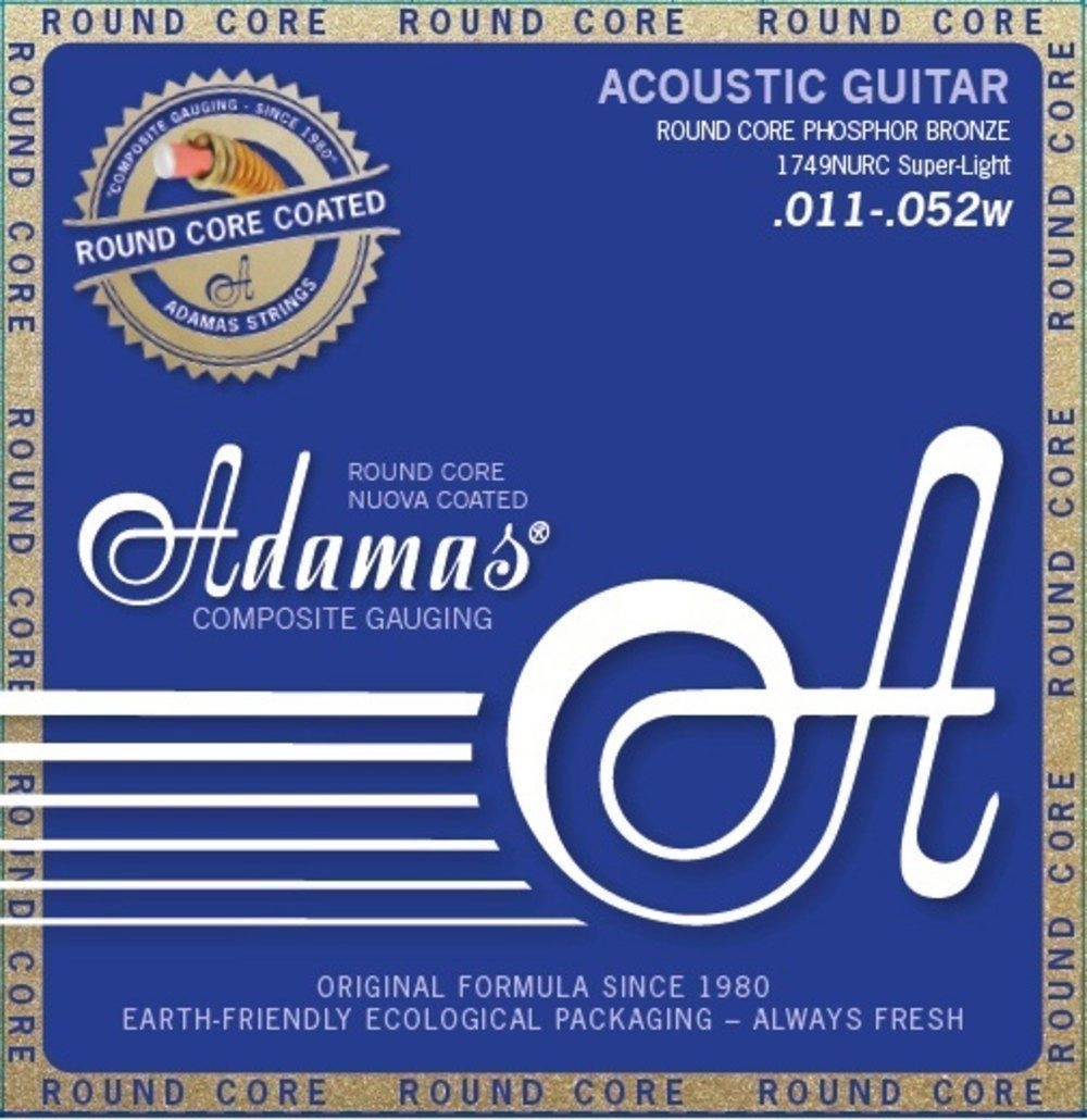 Adamas 1749NURC Round Core NUOVA Coated 6 String 011-.052 Super Light