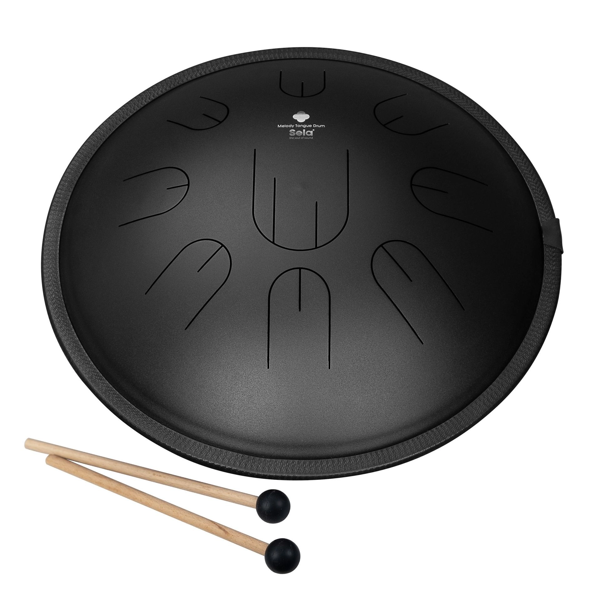 Sela Melody Tongue Drum 14" D Kurd Black !B-Ware- leichte Kratzer!
