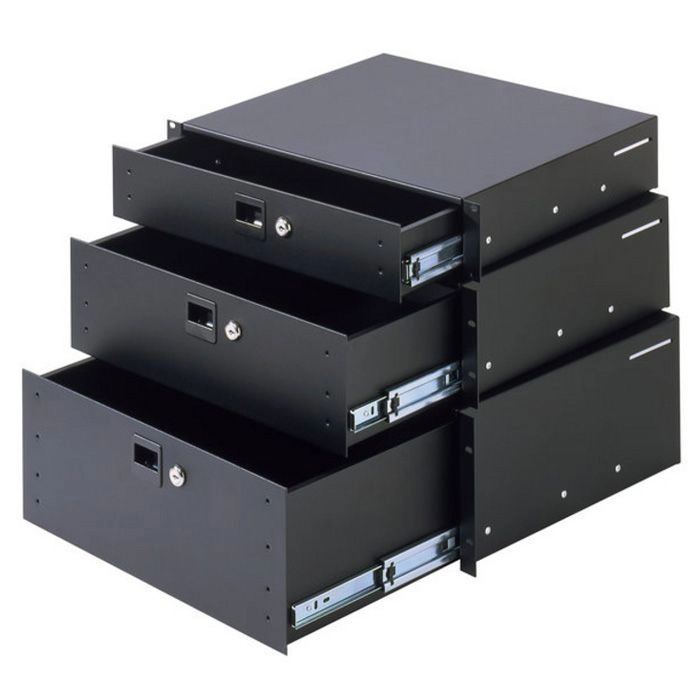 Adam Hall 87404 - 19" Rackschublade, 4 HE, Vollauszug