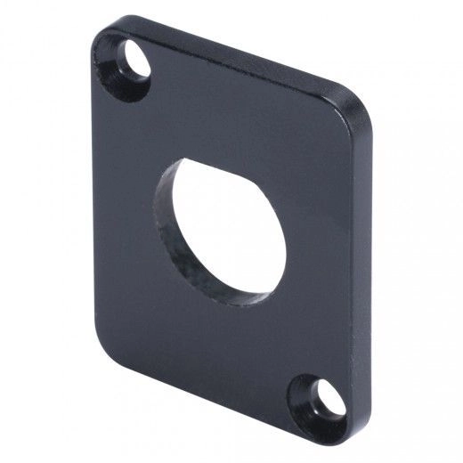 Hicon HI-DAE D-Flansch Blinddeckel mit D-Loch für BNC-Adapter
