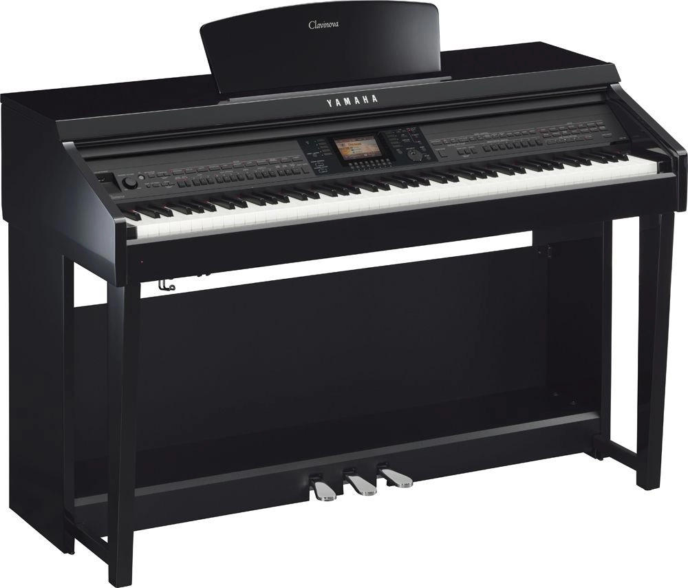 Yamaha CVP-701PE Digitalpiano mit Begleitautomatik, schwarz poliert, 267 Styles