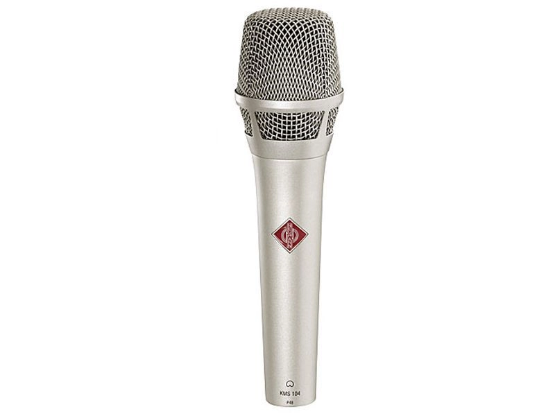 Neumann KMS 104 Ni Gesangsmikrofon, Kondensatormikrofon, Niere, silber