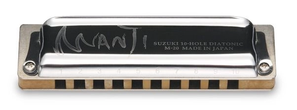 Suzuki MANJI M-20 D Harp 20 Mundharmonika - Abverkauf -