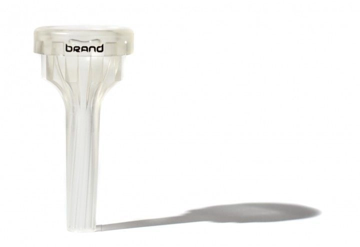 Brand Mundstück 6,5A-L Bass-Posaune, Bariton (Schaft ca 12,50mm), transparent