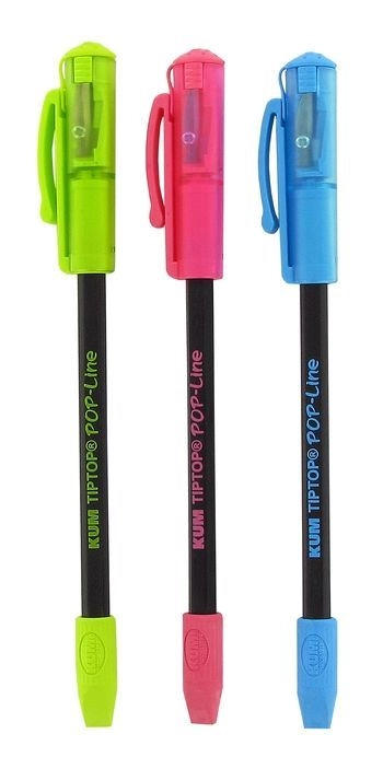 Bleistift mit aufsteckbarem Radiergummi und Anspitzer ideal als Geschenk / gift