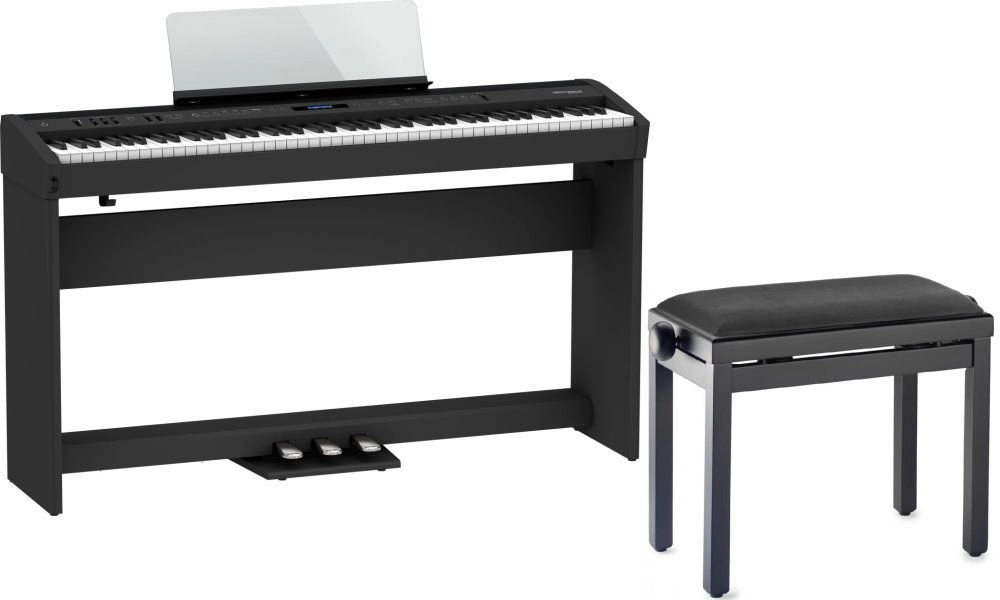 Roland FP-60X BK Home-SET Stagepiano + Untergestell und Sitzbank