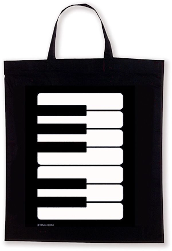 TRAGTASCHE TragetascheTasche Bag Baumwolle schwarz VW -T995 Motiv Tasten