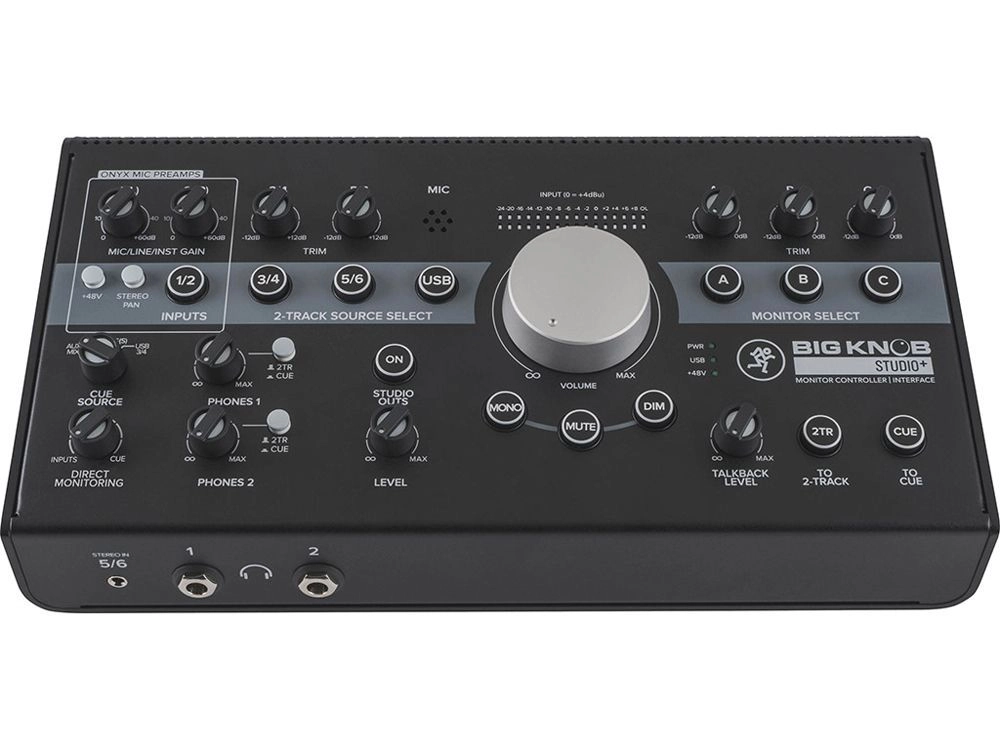 Mackie Big Knob Studio+ Aktiver Monitor Controller und USB Audiointerface