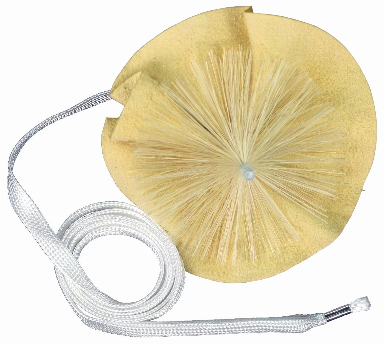 Durchziehwischer für Altsaxophon, Leder mit Stützbürste