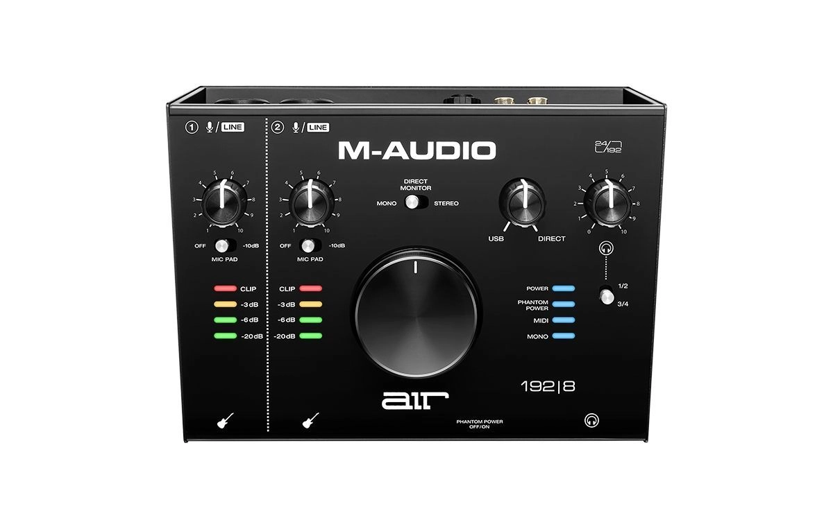 M-Audio AIR 192 | 8 2-IN/4-OUT 24 Bit / 192 kHz USB Audiointerface