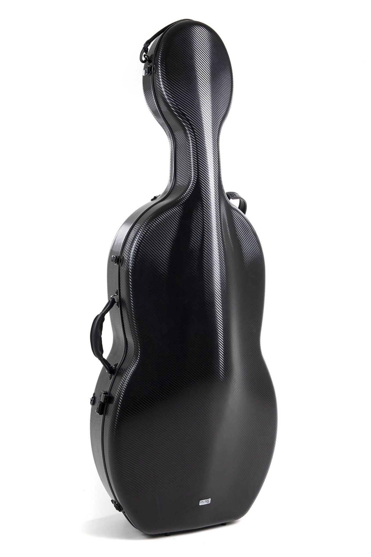 Cello-Etui schwarz 4/4 Polycarbont 4,6 kg - abnehmb Rucksackriemen Cello Case