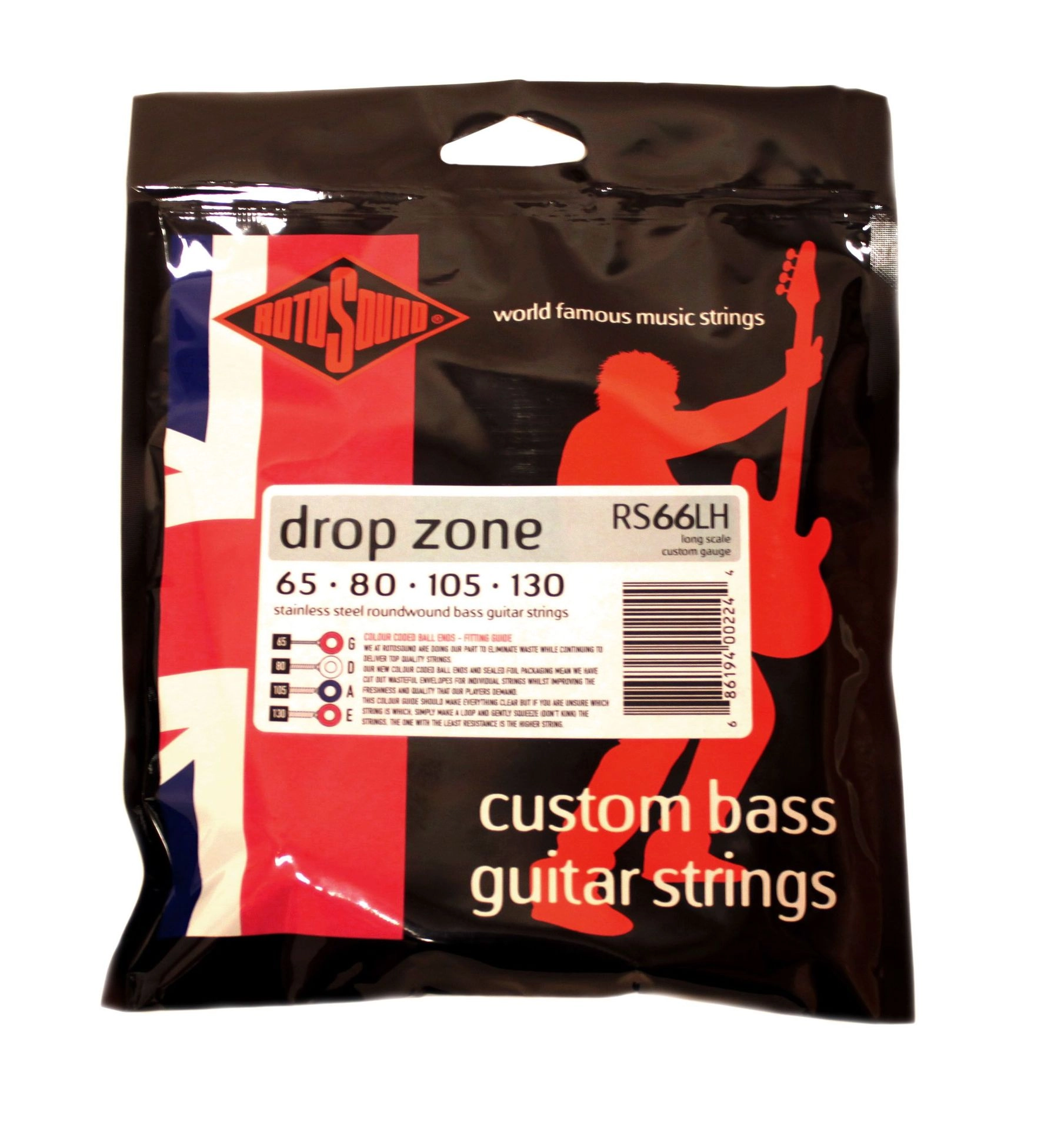 Rotosound RS 66 LH Drop Zone E-Bass Saiten 65-130 RORS66LH