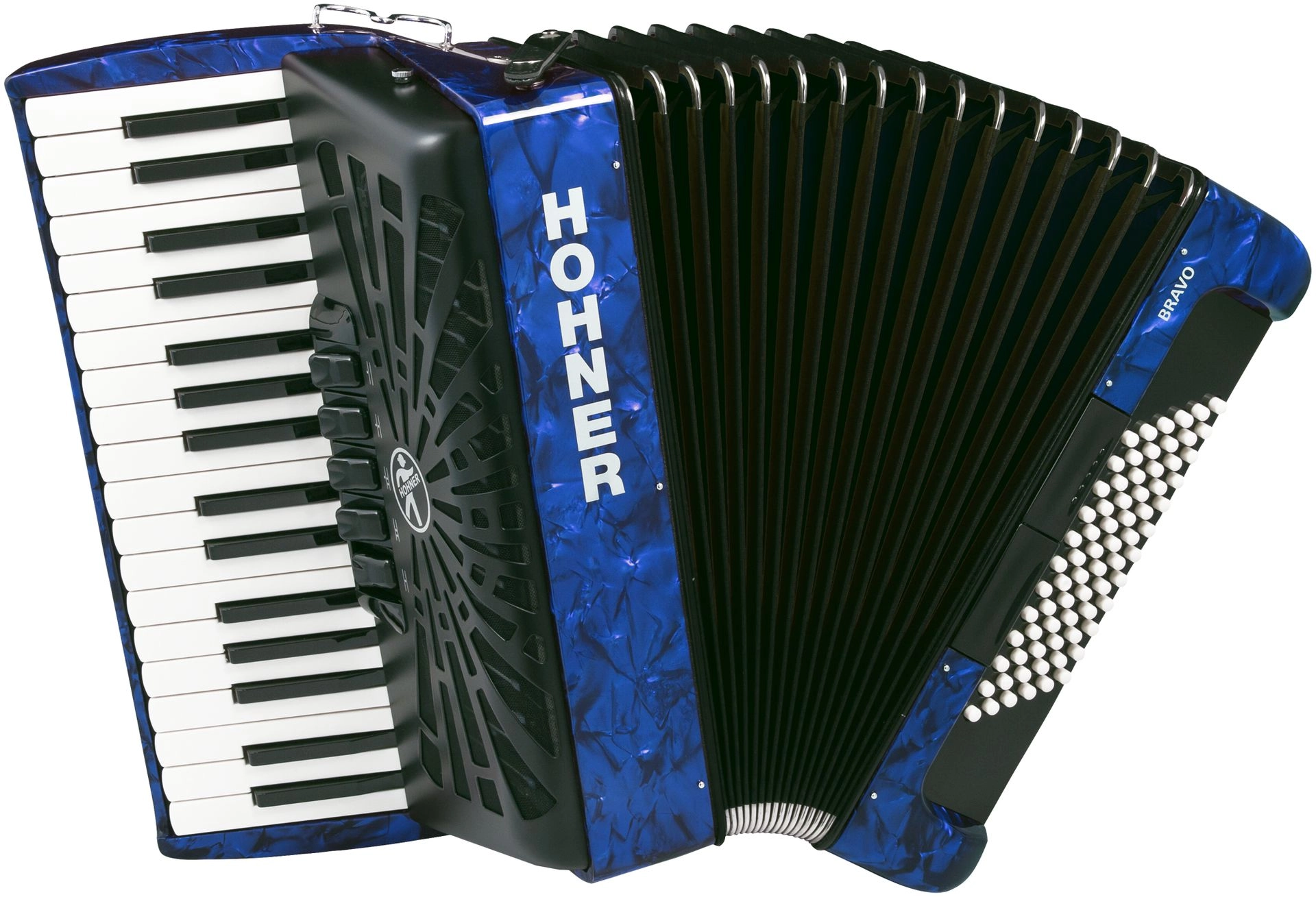 Hohner Bravo III 72 - blau HOA16642 72 Bässe, neues Verdeck, silent Key