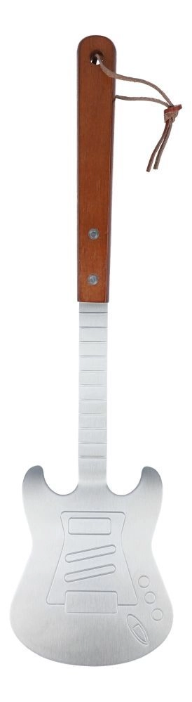 Stabiler E-Gitarre Edelstahl Grillwender Gitarre mit Holzgriff BBQ