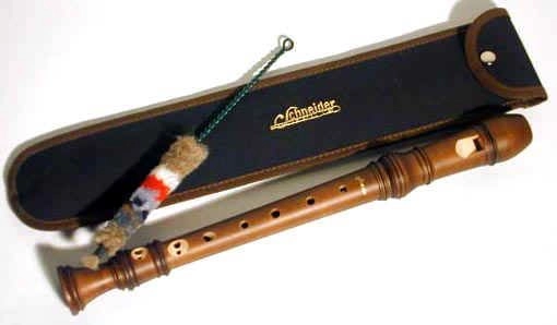 Schneider Blockflöte 40807-s Sopran Ahorn braun barock