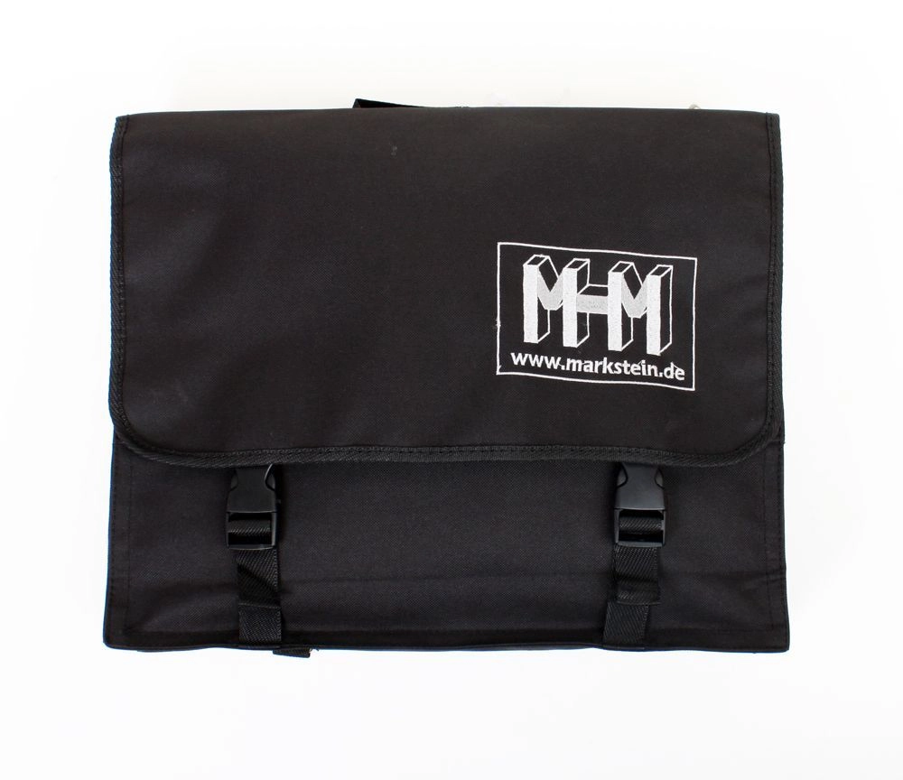 Markstein Notentasche schwarz 40 x 30 x 10 cm, Notenbag, Nylon, Rucksackgurte