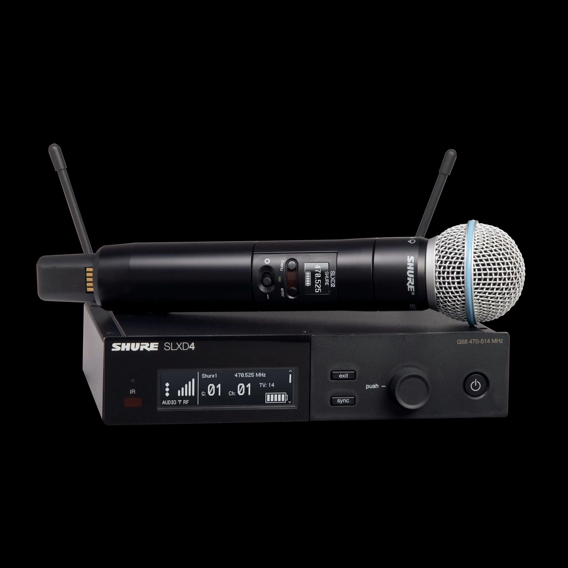 Shure SLXD24E/Beta58 G59 Digitales Vocal Wireless System UHF