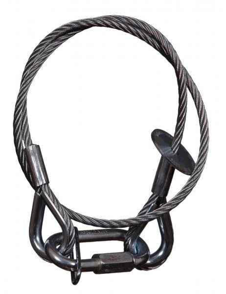 Litecraft Sicherungsseil 60 cm x 8 mm, Max. 40 kg nach BGI 810_3