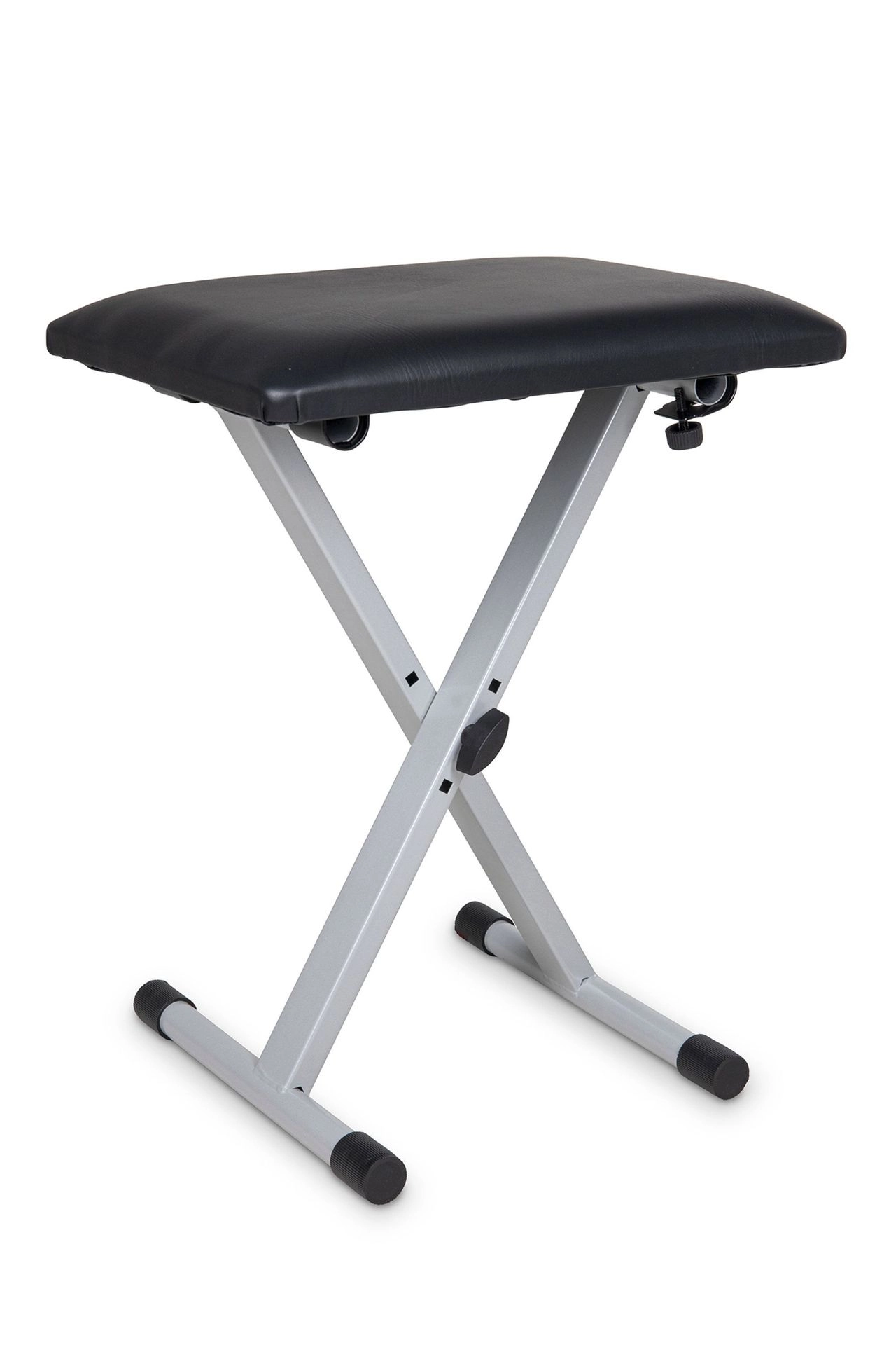 Keyboardsitzbank GEWA Metall KEBA-10 s silber, 41-51 cm höhenverstellbar,