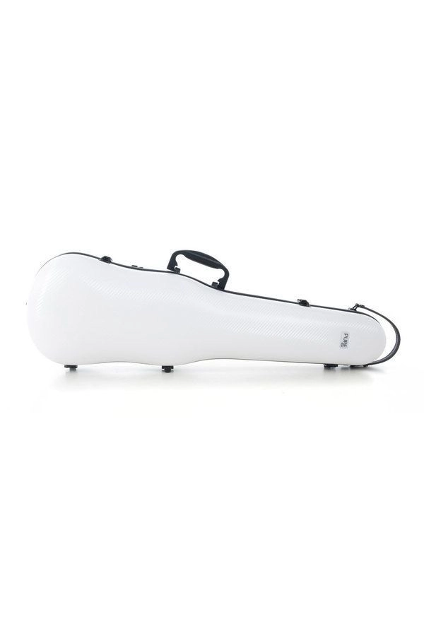 GEWA Etui/ Koffer Violine Polycarbonat Form 4/4 weiß, 1,8kg, Rucksackriemen